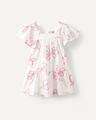Vestido Estampado Mo&ntilde;os,CRUDO