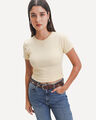 Playera Slim Verde,AMARILLO CLARO