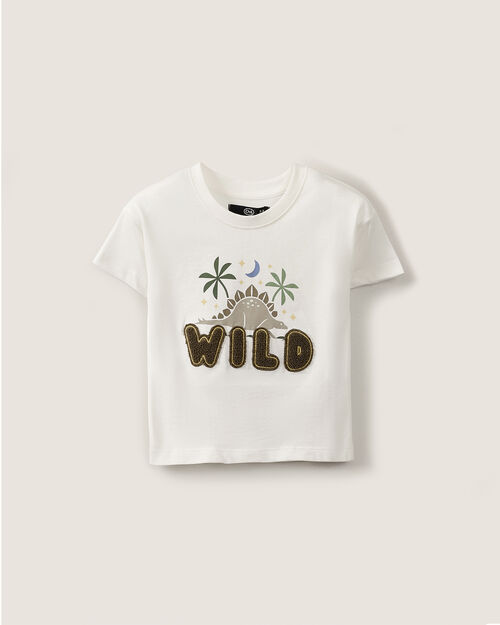 Playera Blanca Dinosaurio