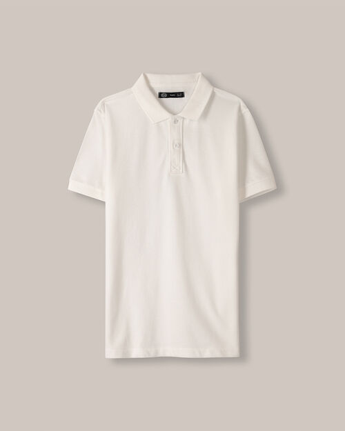 Polo Blanca Manga Corta