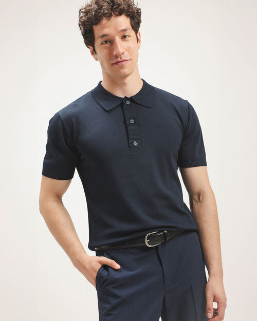 Polo Relaxed Azul