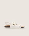 Sandalias Planas Blancas,BLANCO HUESO