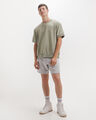 Short Gris Fit Relaxed,GRIS CLARO