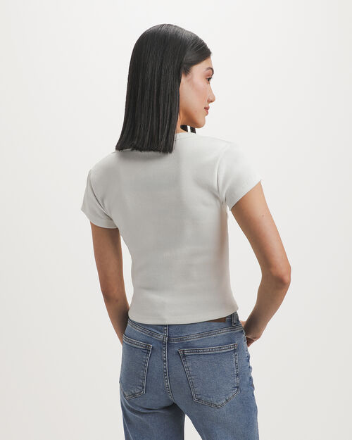 Playera Blanca Tejida