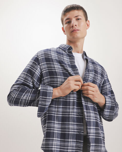 Camisa Azul Cuadros