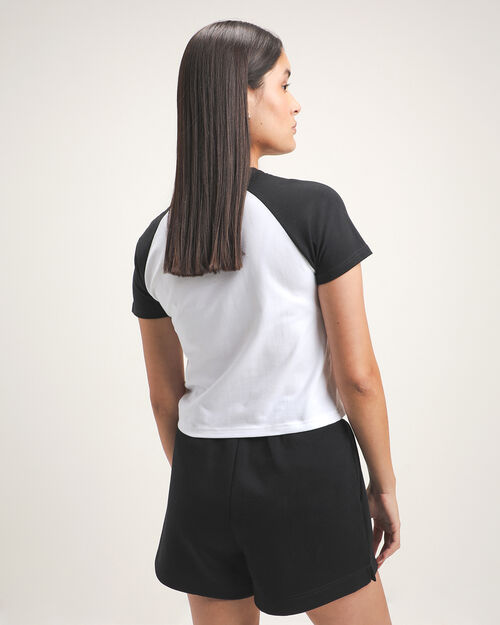 Playera Blanca Estampada