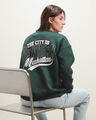 Sudadera Estampado Rayas,VERDE BOSQUE