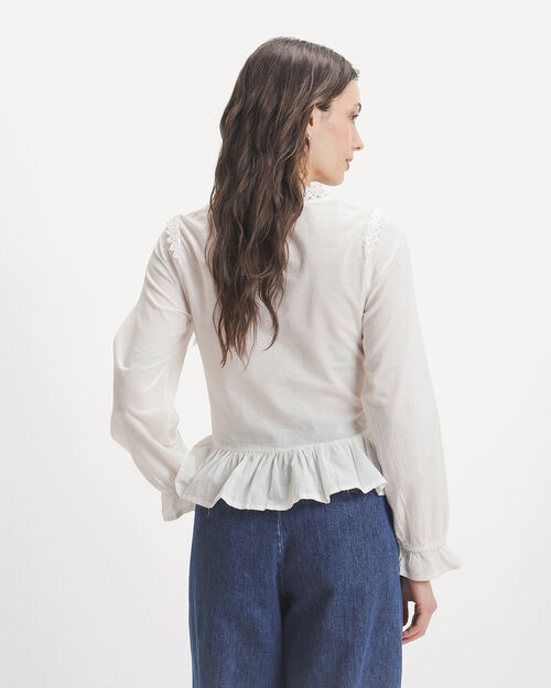 Blusa Beige Smock