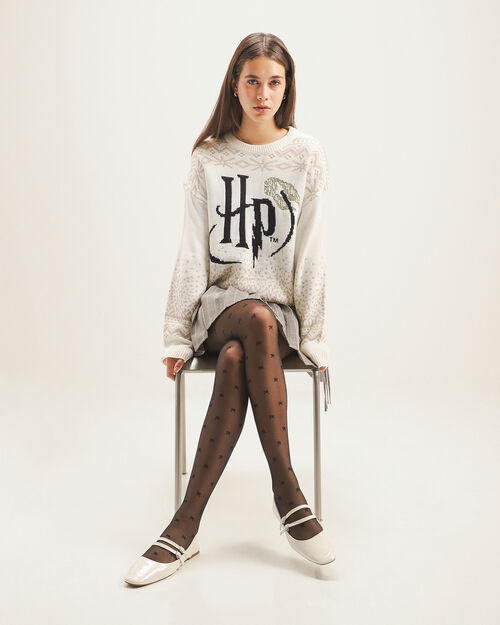 Pantimedia Negra Moños