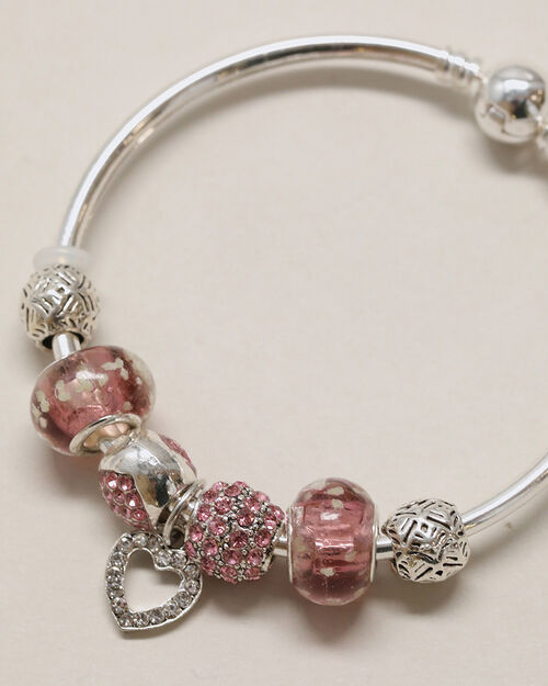 Pulsera Charms Plateada