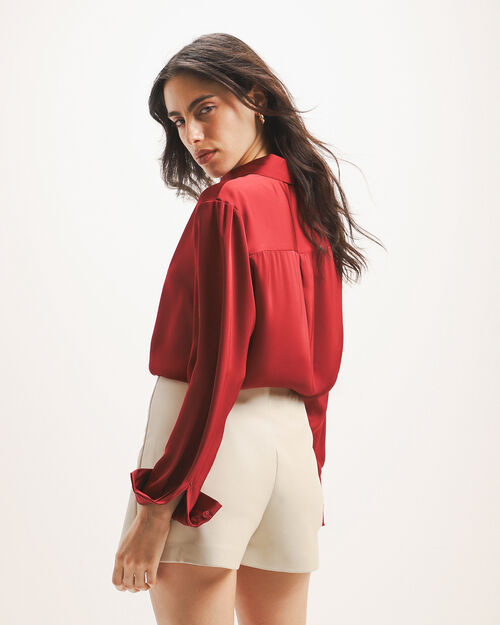 Camisa Manga Larga Roja