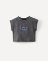 Playera Sin Mangas Stitch,NEGRO