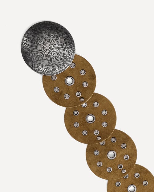 Cintur&oacute;n Suede Discos