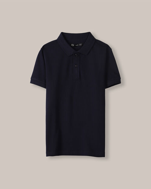 Polo Azul Manga Corta
