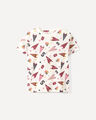 Playera Oversize Rayas,BLANCO P1