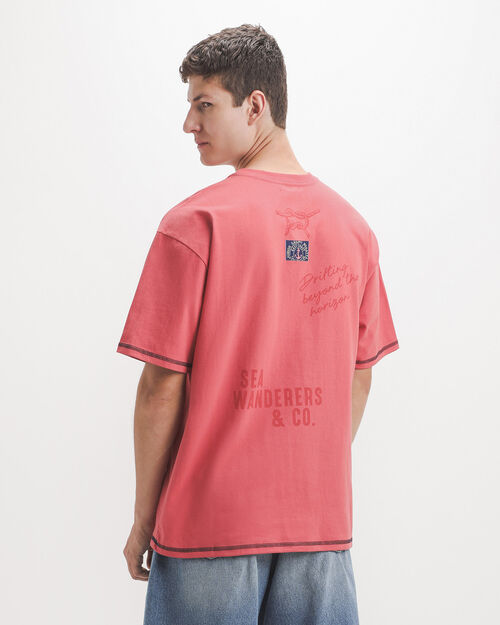 Playera Oversize Coral