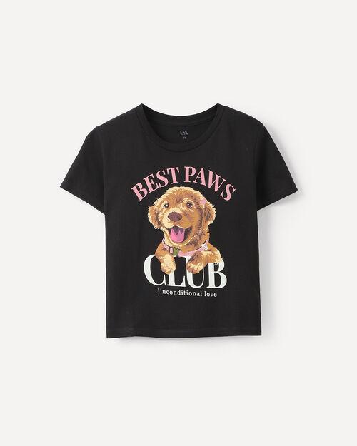 Playera Negra Mascota