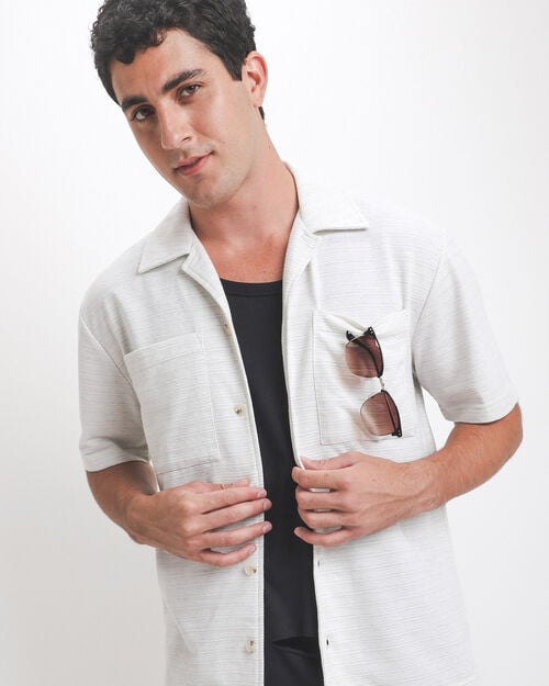 Camisa Beige Relaxed