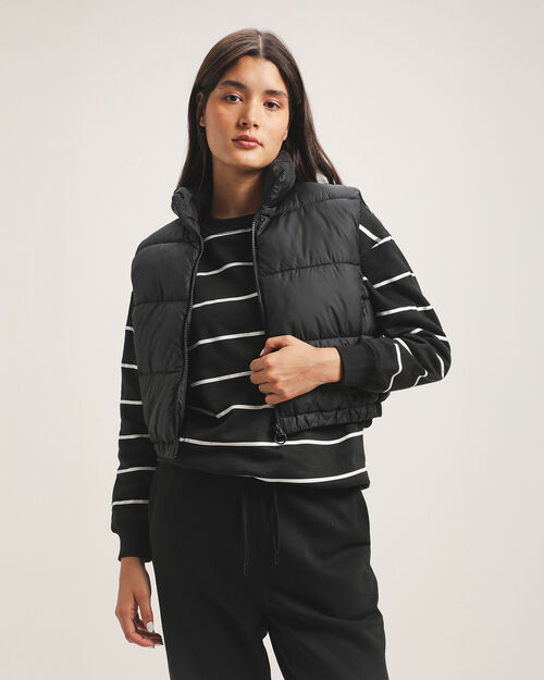 Chaleco Cropped Negro