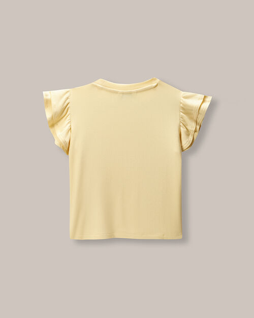 Playera Manga Volantes