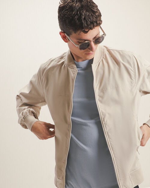 Chamarra Bomber Beige