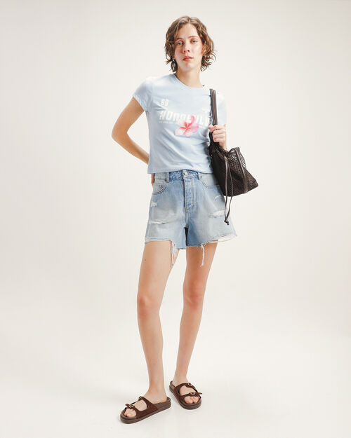 Short Destrucciones Azul