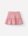 Falda Mini Con El&aacute;stico,CORAL