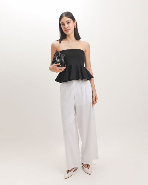 Blusa Peplum Negro