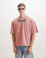 Playera Oversize Negra,ROSA EMPOLVADO