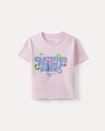 Playera Blanca Gr&aacute;fico,ROSA PASTEL