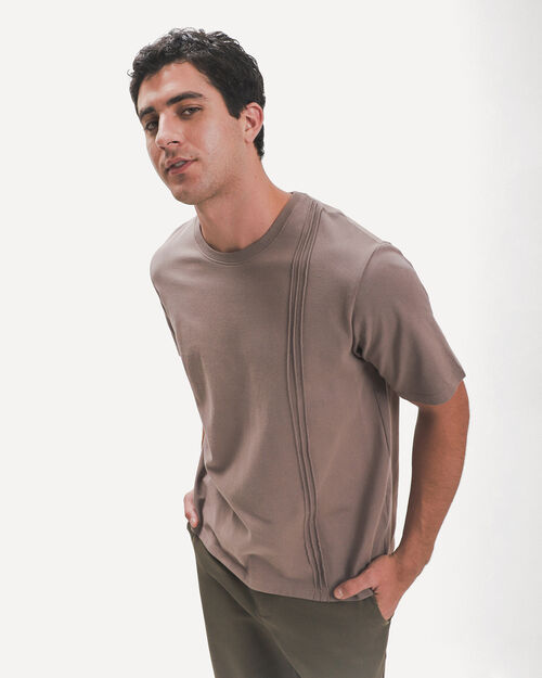 Playera Textura Caf&eacute;