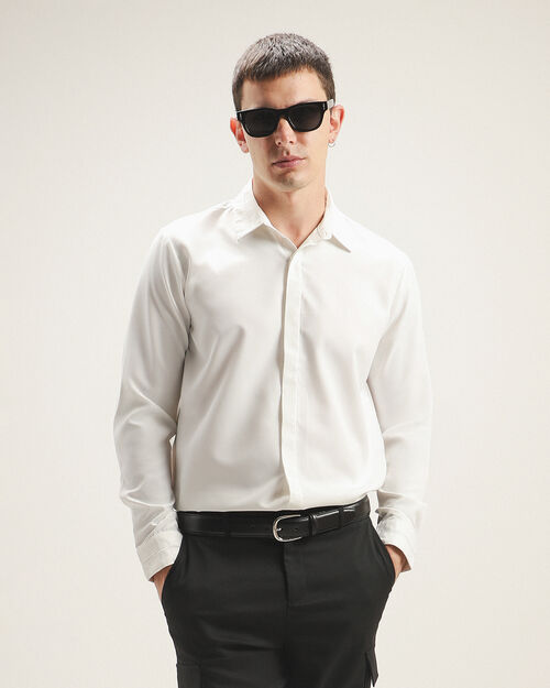 Camisa Fit Regular Blanca