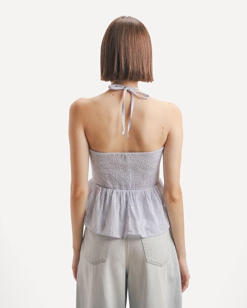 Blusa Peplum Halter