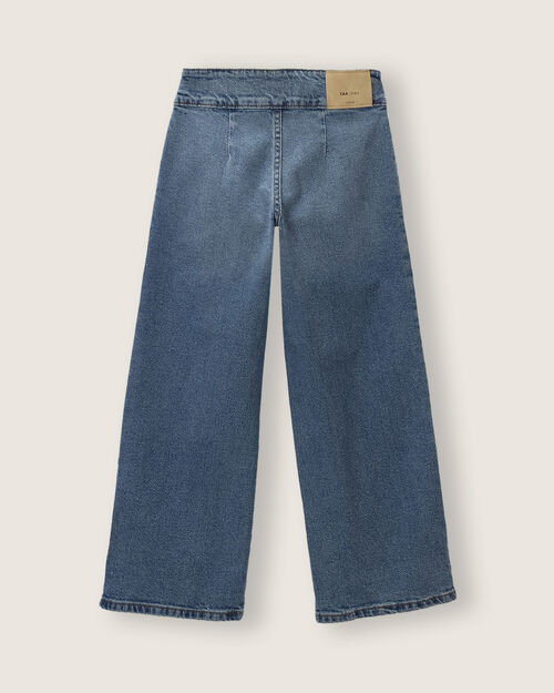 Jeans Wide Leg Pinzas