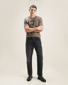 Jeans Negro Wide Leg,NEGRO