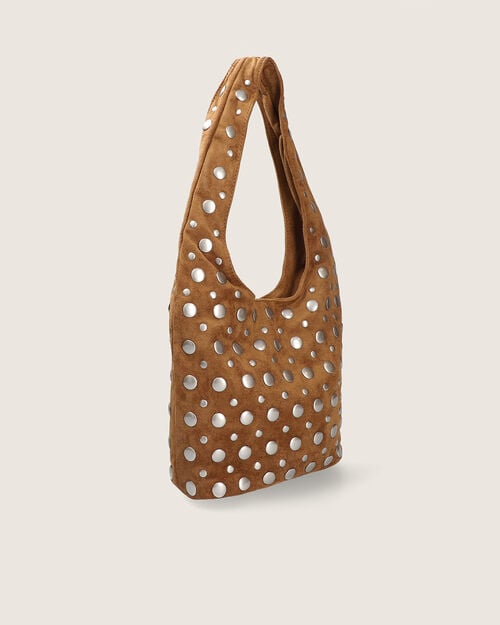 Bolso Café Con Aplicaciones