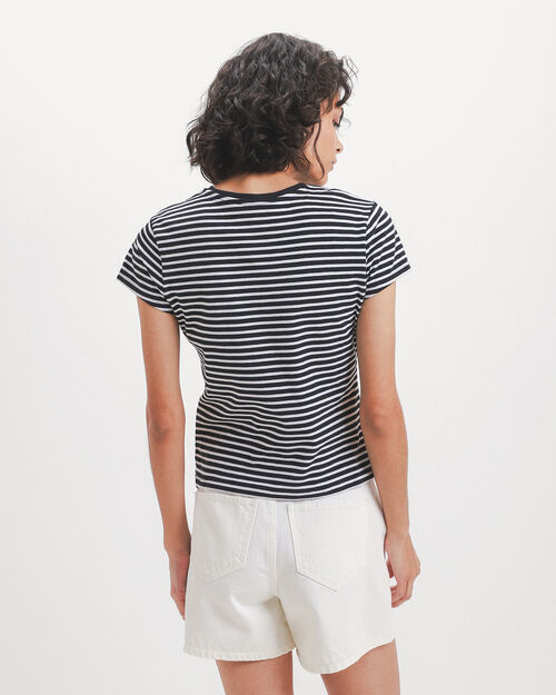 Playera Estampada Rayas