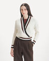 Su&eacute;ter Tejido Beige,CREMA
