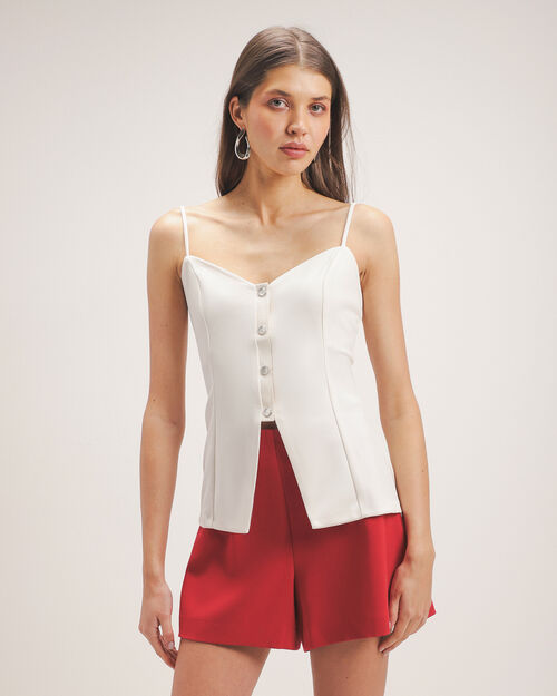 Blusa Tirantes Blanca