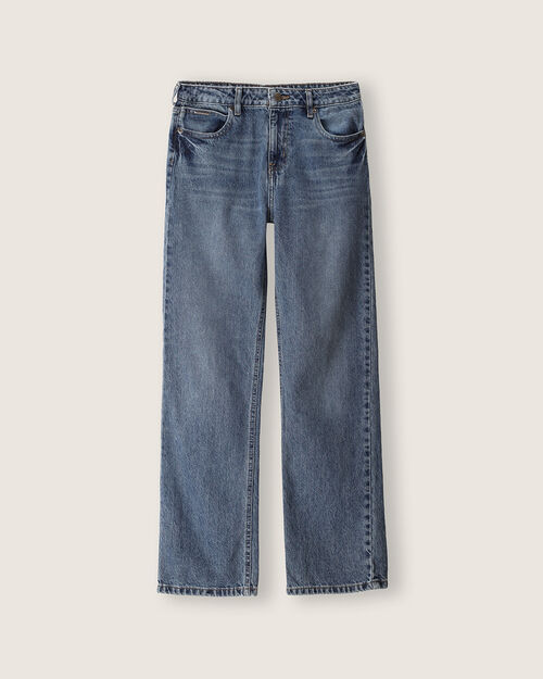 Jeans Straight Azul Acero