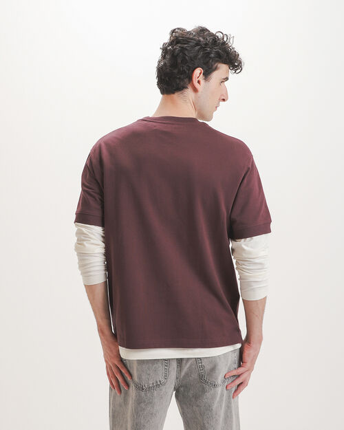 Playera Roja Relaxed
