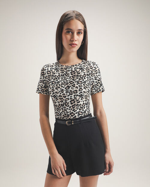 Crop Top Animal Print