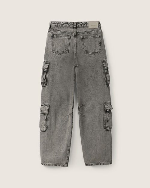 Jeans Gris Fit Barrel
