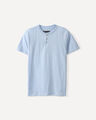 Playera Henley Arena,AZUL CIELO