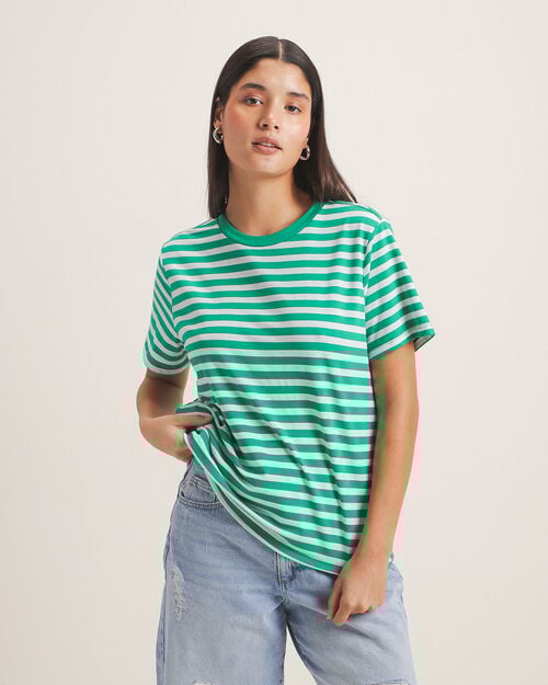 Playera Verde Rayas