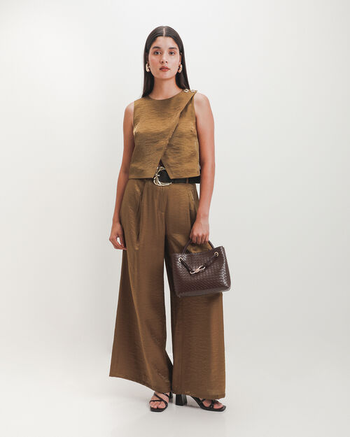 Pantal&oacute;n Amarillo Satinado