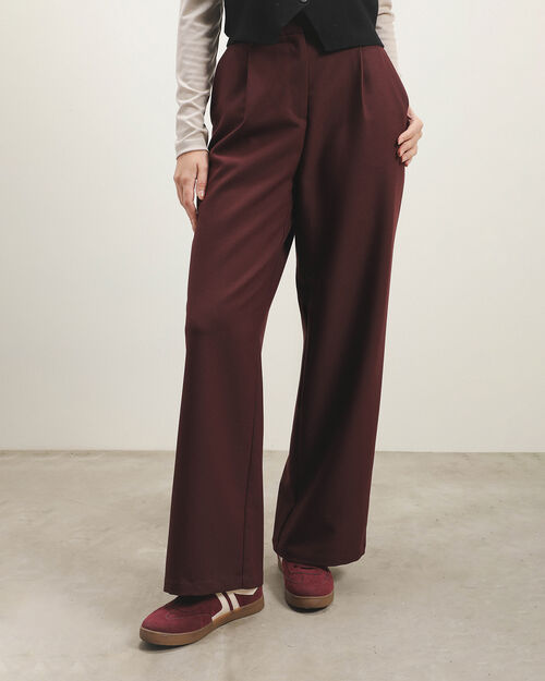 Pantalon Rojo Wide Leg