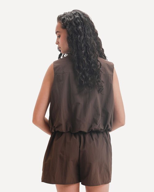 Chaleco Cropped Zipper