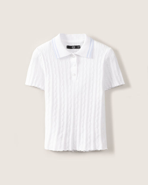 Top Blanco Con Olanes