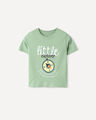 Playera Dise&ntilde;o Frontal,VERDE EMPOLVADO